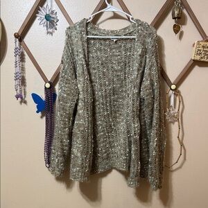 Blu Pepper Olive Knit Cardigan